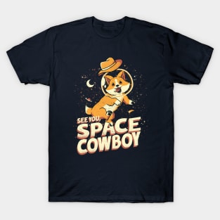 Corgi Space Cowboy by Tobe Fonseca T-Shirt